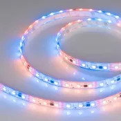 Светодиодная лента 12V 14.4W/m лента 026155(3) SPI-5000PGS Cx3 RGB (5060, 300 LED x3, 16703) 12V  герм (запрессованный силикон)