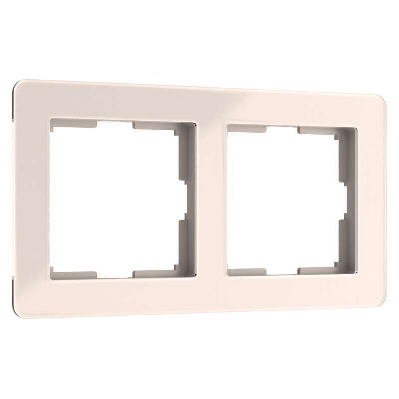 Рамка пластик 2 поста WERKEL Acrylic  / W0022743  айвори