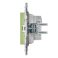 Штепсельная розетка встраиваемая IEK SKANDY 10А SK-R10-10-K06 SK-R02G без з/к без шторок мятный
