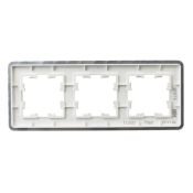 Рамка металлическая 3 поста IEK BRITE BR-M32-M-01-K47 РУ-3-1-Бр алюминий RE