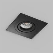 Встраиваемый светильник без лампы DENKIRS HYDRO DK2111-BK GU10 черный квадратный IP44