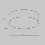 Накладной светильник  30W Белый теплый Зон / Zon  O431CL-L30W3K Maytoni белый