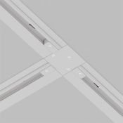 Коннектор T-образный для однофазного трека TRA002CT-11W Unity встраиваемый белый