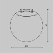 Светильник Белый теплый 10W Луна/Luna Parity 170deg TR125B-10W3K-B подвесной для текстильной системы черный
