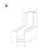 коннектор угловой MAG-CON-2538-F-L90-INT 034230
