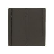 Выключатель встраиваемый двухклавишный проходной IEK FORTE&PIANO 10А FP 307 серый FP-V22-0-10-1-K03