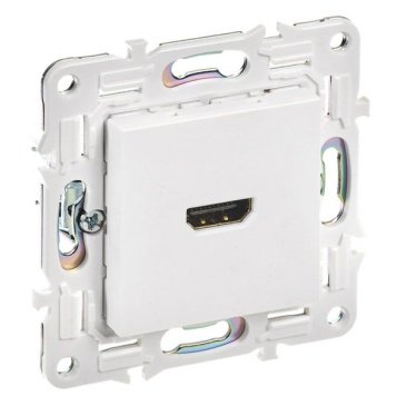Розетка встраиваемая HDMI IEK SKANDY SK-H10-K01 SK-H01W арктический белый