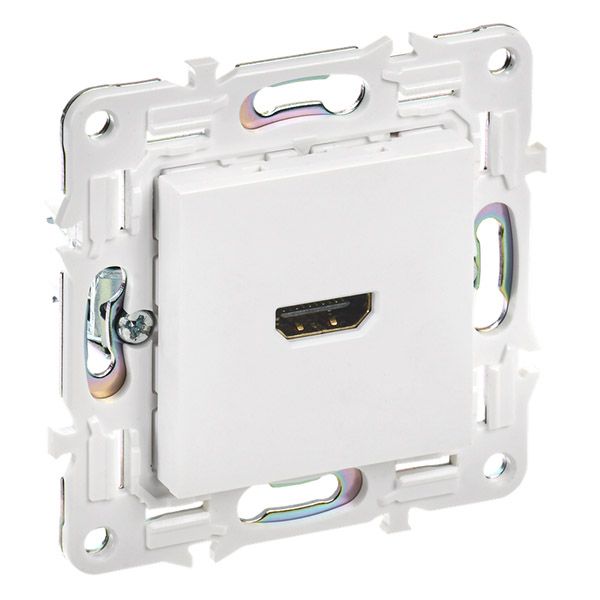 Розетка встраиваемая HDMI IEK SKANDY SK-H10-K01 SK-H01W арктический белый