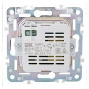 Розетка встраиваемая USB IEK SKANDY A+C 3,1А SK-U22-D31-K10 SK-R14B бежевый
