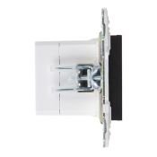 Розетка встраиваемая USB IEK SKANDY A+A 3,1А SK-U21-D31-K02 SK-R15Bl черный