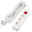 удлинитель с заземлением и выключателем Uniel UL-00010019 S-GCU3-7B WHITE 7м Ultra