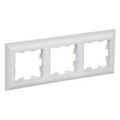 Рамка пластик 3 поста IEK BRITE BR-M32-12-K91 РУ-3-БрАБ арктический белый/белый Рамка пластик 3 поста IEK BRITE BR-M32-12-K91 РУ-3-БрАБ арктический белый/белый