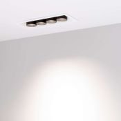 Встраиваемый светильник  10W Белый дневной  032229 MS-ORIENT-BUILT-TURN-TC-S67x150-10W 220V IP20 прямоугольный белый с черной вставкой