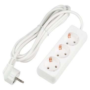 удлинитель с заземлением Uniel UL-00010001 S-GCU3-3 WHITE 3м Ultra