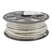 Светодиодная лента Белый теплый 2835 220V-6W/m  60Led/метр герм (ПВХ трубка)10982 ULS-Q325-10mm Volpe IP67 50м