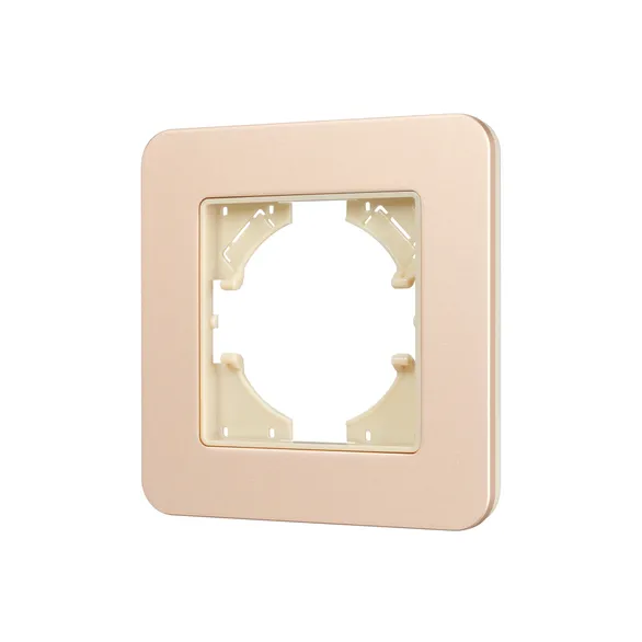 Рамка металлическая 1 пост Arlight AKIRY 049686 FRM-AKIRY-SFAL-1-GD светлое золото