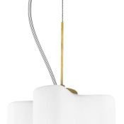 Люстра подвесная Lightstar без лампы 802115 NUBI LEGNO 1х40W E27 белый/светлое дерево