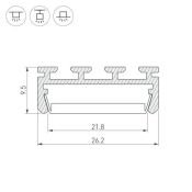 алюминиевый профиль KLUS PLS-LOCK-2000 ANOD 016397