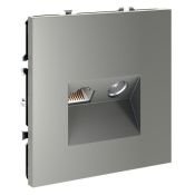 Розетка телевизионная встраиваемая VOLTUM S70 TV+RJ45 кат. 6 сталь