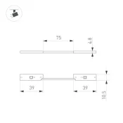 Коннектор гибкий MAG-MICROCOSM-CON-FLEX-LONG-POWER (BK) 043053