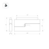 Трековый светильник  12W Белый дневной 034662(1) MAG-ORIENT-FLAT-FOLD-S230 прямоугольник трековый черный DALI