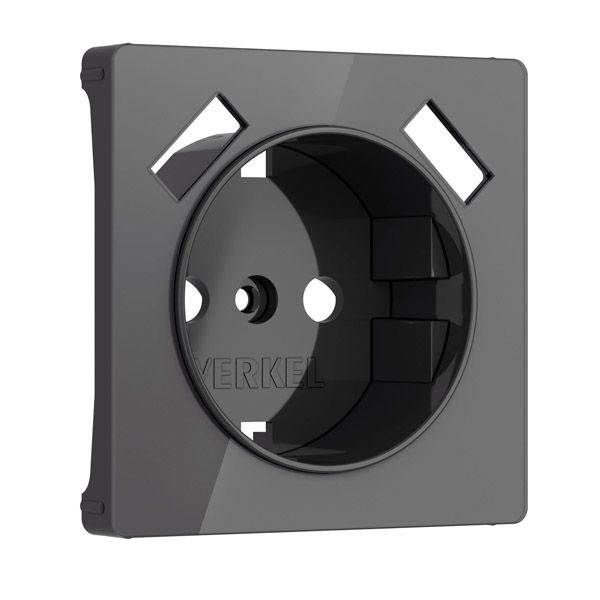 Накладка для розетки с USB  WERKEL W1179544 графит акрил