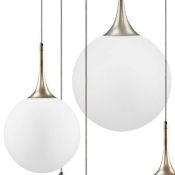 Люстра подвесная Lightstar без лампы 813063 GLOBO 6х40W E14 белый/шампань