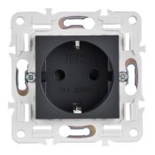 Штепсельная розетка встраиваемая IEK SKANDY 16А SK-R14-16-K48 SK-R04T с з/к без з/ш титан