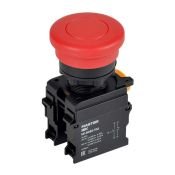 Кнопка &quot;Грибок&quot; MI-BG60-11M-3-21-K04 без фиксации d=22мм 1NO+1NC красная IP54 MASTER IEK