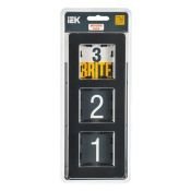 Рамка металлическая 3 поста IEK BRITE BR-M32-M-01-K02 РУ-3-1-Бр черный RE