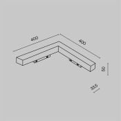 Трековый светильник 24W Белый дневной TR078-2-24W4K-W Базис угловой / Basis Angle Gravity 4000K белый