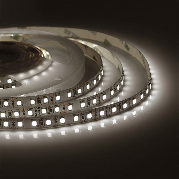 Светодиодная лента Белый теплый 3528 12V  9.6W/m 120Led/метр 00-32 8мм