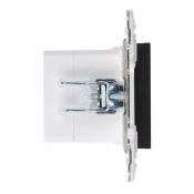 Розетка встраиваемая USB IEK SKANDY A+C 18Вт SK-U22-018-K02 SK-R13Bl черный