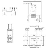 Реле времени CRM-2T/UNI 12-240 V задержки включения по схеме звезда/треугольник