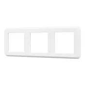 Рамка пластик 3 поста Arlight VERSA 043782 FRM-VERSA-PL-3-WH белая