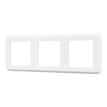 Рамка пластик 3 поста Arlight VERSA 043782 FRM-VERSA-PL-3-WH белая