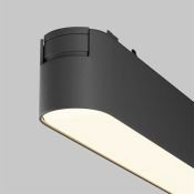 Трековый светильник 16W Белый теплый Базис / Basis Radity TR080-1-18W3K-B на магнитный шинопровод черный