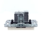 ТВ-розетка встраиваемая проходная IEK BRITE BR-A10-P-K36 РТВ10-0-БрЖ жемчуг