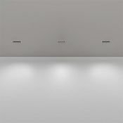 Встраиваемый светильник  10W Белый дневной DENKIRS SPACE DK2514-WB 220V IP20 прямоугольный белый/черный