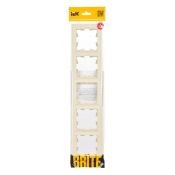 Рамка пластик 5 постов IEK BRITE BR-M52-K10 РУ-5-БрКр бежевый