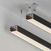 алюминиевый профиль S-LUX SL-LINE-4932-2000 BLACK (BY) 062589