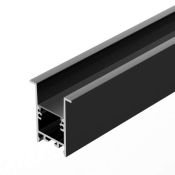 алюминиевый профиль S-LUX SL-COMFORT-3542-F-2000 ANOD BLACK 031765