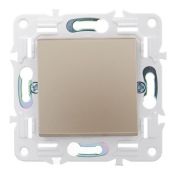 Выключатель встраиваемый одноклавишный IEK SKANDY SK-V10-0-10-K98 SK-V01Sa песочный