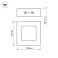 Накладной светильник   6W Белый теплый 018860 SP-S120x120-6W 220V IP20 квадратный накладной белый