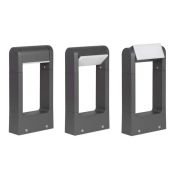светильник  6W Белый теплый 020397(1) LGD-PATH-FRAME-ROTARY-H300 220V IP54 двухсторонний  прямоугольный стационарный серый