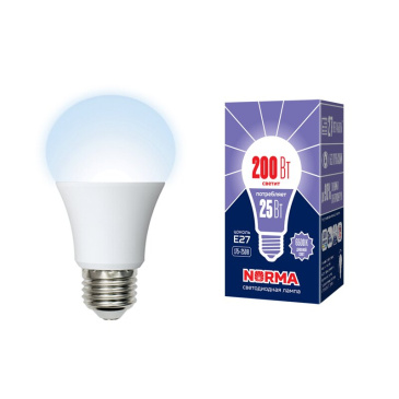 светодиодная лампа шар  A70 Белый 25W UL-00004471 LED-A70-25W/6500K/E27/FR/NR Norma Volpe