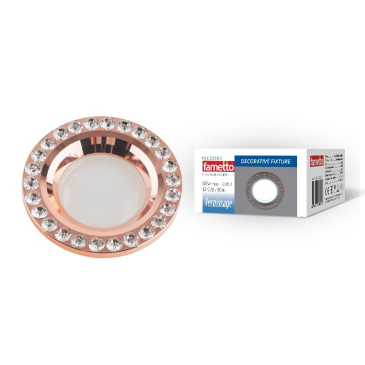 Накладной светильник без лампы UL-00000349 DLS-V106 GU5.3 COPPER круглый встраиваемый