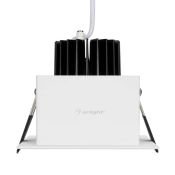 Встраиваемый светильник   9W Белый дневной 024122 CL-KARDAN-S102x102-9W 220V IP20 поворотный квадратный белый