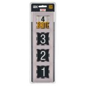 Рамка стеклянная 4 поста IEK BRITE BR-M42-G-31-K14 РУ-4-2-Бр розовый матовый
