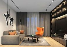Трековый светильник однофазный   9W Белый-MIX SMART LINEAR DK8003-BK IP20 на шинопровод управляемый черный